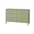 Sage Green 6 Drawer Chest Of Drawers - Padstowe Sage Green Range