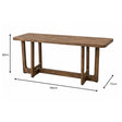 Large Rectangular Wooden Dining Table