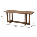 Large Rectangular Wooden Dining Table