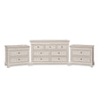 Large Taupe-Grey 7 Drawer Chest of Drawers & Pair of Wide Bedside Tables - Daventry Taupe-Grey Range