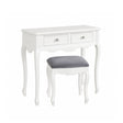 White Dressing Table & Stool Set - Victoria Range