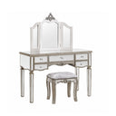 Large Mirrored Dressing Table, Mirror & Stool Set - Tiffany Range