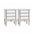 Pair of Mirrored Bedside Tables - Tiffany Range