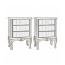 Pair of Mirrored Bedside Tables - Tiffany Range
