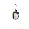 Set of 3 Round White & Black Gold Ribbon Baubles