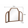 Dark Wood Reeded Dressing Table Set - Georgian Range