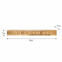 Mango Wood Fluted Wooden Wall Shelf - 70cm