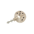 Set of 4 Silver Dice Drawer Knobs