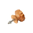 Set of 4 Wooden Flower Drawer Knobs