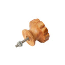 Set of 4 Wooden Flower Drawer Knobs