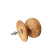 Set of 4 Large Wooden Swirl Drawer Knobs