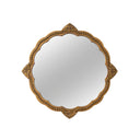 Ornate Antique Gold Round Wall Mirror - 50cm x 50cm