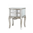 Mirrored 2 Drawer Bedside Lamp Table - Tiffany Range
