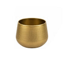 Medium Round Gold Patterned Planter