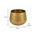Medium Round Gold Patterned Planter
