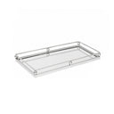 Silver Rectangle Mirrored Display Tray