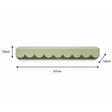 Large Green Scalloped Wall Storage Shelf - 61cm