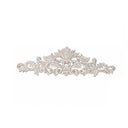Vintage White Distressed Fleur De Lys Wall Plaque