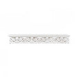 Large White Wooden Carved Boho Wall Shelf - 81cm