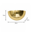 Gold Scalloped Wall Planter