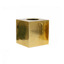 Hammered Gold Metal Tissue Box