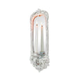 Ornate White Wall Mirror Candle Holder Sconce