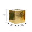 Hammered Gold Metal Tissue Box