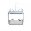 Rustic Metal Garden Hanging Bird Feeder