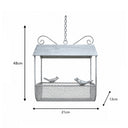 Rustic Metal Garden Hanging Bird Feeder