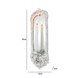 Ornate White Wall Mirror Candle Holder Sconce