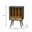 Industrial Retro Style Vinyl Record Storage Cabinet