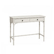 Nordic Light Grey Faux Bamboo 2 Drawer Console Table