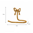 Metallic Gold Metal Bow Toilet Roll Holder