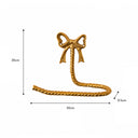 Metallic Gold Metal Bow Toilet Roll Holder