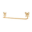 Metallic Gold Metal Bow Towel Rail