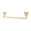 Metallic Gold Metal Bow Towel Rail