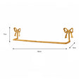Metallic Gold Metal Bow Towel Rail