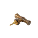 Set of 4 Antique Brass Bamboo Style T-Bar Drawer Knobs