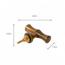 Set of 4 Antique Brass Bamboo Style T-Bar Drawer Knobs