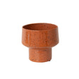 Medium Orange Rust Speckled Metal Planter Pot - 18cm x 16cm