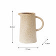 Rustic Glazed Dora Jug Vase - 19cm