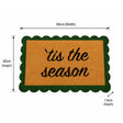 Green & Natural Coir “Tis The Season” Door Mat - 40cm x 60cm