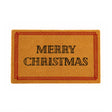 Red & Natural Coir “Merry Christmas” Doormat - 40cm x 60cm