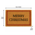 Red & Natural Coir “Merry Christmas” Doormat - 40cm x 60cm