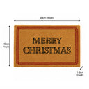 Red & Natural Coir “Merry Christmas” Doormat - 40cm x 60cm