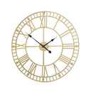Gold Metal Skeleton Clock 60cm x 60cm