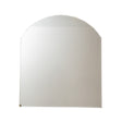 Large Frameless Arched Mirror with Bevelled Edges - 88cm x 100cm