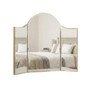 Arched Gold Vintage Triple Dressing Table Mirror - Liana Range