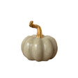 Nude & Gold Speckled Pumpkin Ornament - 16cm x 15cm