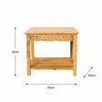 Set of 2 Bohemian Natural Mango Wood Side / Coffee Tables - Freya Wood Range